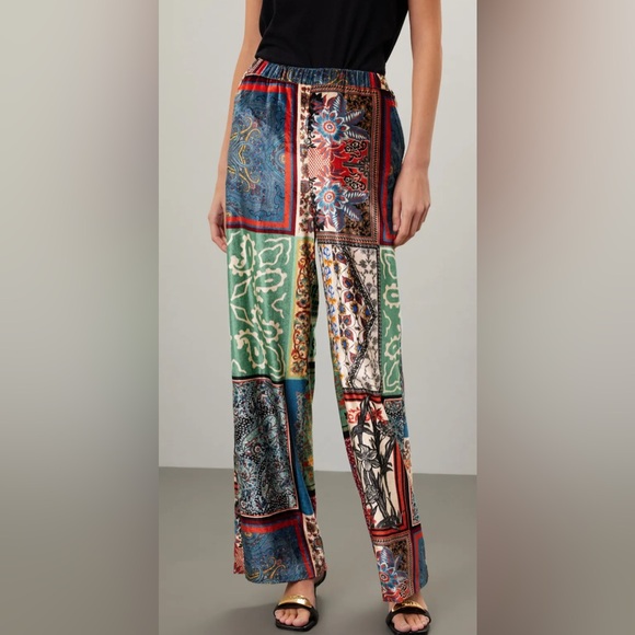 sfizio Pants - SFIZIO Patchwork Velvet Trousers Rent the Runway Preloved 8 $385